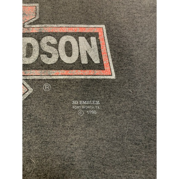 VTG '90 3D Emblem HARLEY DAVIDSON Boulder Colorado BIKER MOTORCYCLE USA SHIRT XL - Picture 3 of 14